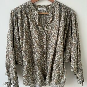 Doen paisley o’Keffe blouse